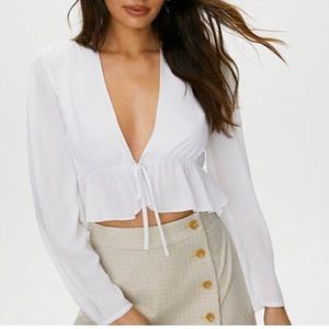 NWOT aritzia Sunday best Kimberly blouse long sleeve